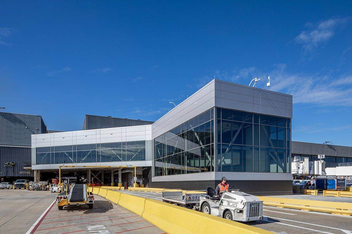 Industrial warehouse facility with professional coating application